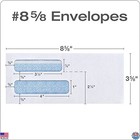 Columbian  8 Security Envelopes  500 Count  Double Window  Self-seal  White