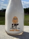 Pint Pyro Dellinger Dairy Farm  Jeffersonville Indiana Milk Bottle