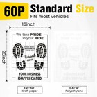 60 Pcs Paper Floor Mats For Cars  16 x20  Disposable Car Floor Mats With Kraft P