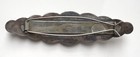 Diablo Sterling Silver Engraved Rodeo Barrel Racing Cowboy Hair Barrette y638