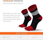  Toe Socks Mens Five Finger Striped Sock Running 10-13 Multicoloured 11