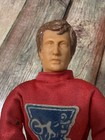 Vintage 1972 Original Ideal Evel Knievel 7  Action Figure Red Cycle Suit