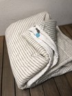 Beddy   s Bed Ease Black White Stripes One Piece Zip Bedding Twin Not Fitted Euc