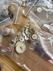 Huge Vtg Button Lot W box Mixed  Spare Buttons  Unusual  Granny Core