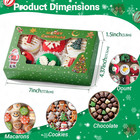 48pcs 7x4 4x1 5inches Christmas Treats Boxes With Window
