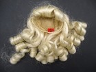 Beautiful Synthetic Human Hair Doll Wig Size 8-9 Light Platinum Blonde Curly