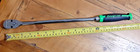 Snap On Tools 3 8  Drive Green Soft Grip Extra Long Fixed Head Ratchet - New