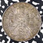 1888 Great Britain Victoria Double Florin Lot jm0964 Silver  Nice 