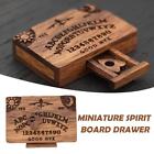 Mini Ouija Board   Planchette - Wood Burned Maple Black-cherry - 4 X 2 5 In