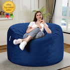 Bean Bag Chair 3ft Luxurious Velvet Ultra Soft Fur With High Rebound Memory Foam
