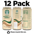Starbucks Doubleshot Energy Drink Iced Coffee Beverage  Vanilla  15 Oz  12 Pack 
