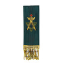 Allied Masonic Degrees Bible Marker     Hand Embroidered Green Ribbon Amd Symbol