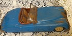   1960s Bandai Tin-litho Blue Friction Jaguar Sports Car 9 1 2  Long  