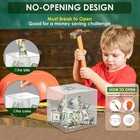 Piggy Bank For Adults Must Break To Open  Acrylic Clear Piggy Bank Money Saving