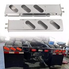 Chrome Straight Spring Loaded Mud Flap Hanger Bracket Mudflap Holder 30  