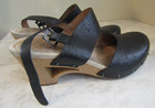 Nib Dansko Thea Cutout  Textured Slingback Clog Shoes Women s Size Eur 39 Black