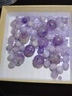 Vintage Carved Amethyst Shou And Smooth Loose Beads 4mm  8mm  13mm  13 5mm