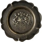 Vintage Republic Of Chile  900 Silver Souvenir Coat Of Arms Mini Trinket Plate