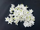 50 Pcs White Clay Arabian Jasmine Crown Flower Lei Floral Wedding Acessories