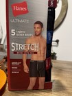 Hanes Ultimate 5 Boxer Briefs Stretch Tagless Comfort Flex Multicolor Size S