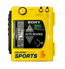 Vintage 1986 Sony Walkman Sports F63 F73 Am fm Radio Cassette Player Yellow