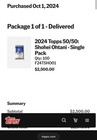 2024 Topps 50 50 Shohei Ohtani                     1- Single Factory Sealed Pack