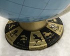 Vintage Ohio Art Tin Metal World Globe W zodiac On Base  1960 s