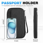 Rfid Passport Holder Travel Organizer  Waterproof Wallet For Cards  Money  Ticke