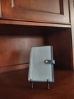 Vintage Coach Light Pale Blue Leather Agenda Day Planner Notebook Cover