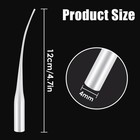 100 Pcs Plastic Glue Tips Micro-tips Applicator 7 Cm X 5 7 Mm  Clear