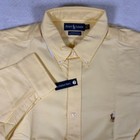 Polo Ralph Lauren Yarmouth Shirt 17 5 34 Yellow Oxford Nwt Dress Shirt Pony