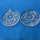 Anchor Hocking Vintage Prescut Glass Coasters Eapc 7 Point Star Pattern Set Of 7