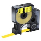 4x 6mm Black On Yellow Heat Shrink Tubes Industrial Label Tapes Fit Rhino 3000