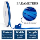 100-yard Roll 3 8-inch Sapphire Blue Double Faced Satin Craft Ribbon Solid
