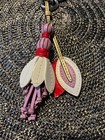   coach Penelope Fuchsia Flower Floral Leather Fob Bag Charm  