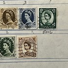 Britain Lot Of 22 Different Wilding Stamps 1 2d To 1 6 Queen Elizabeth Ii