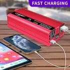 1000w Power Inverter Car Dc 12v To Ac 110v 120v R Converter With 2ac Usb Red