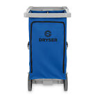 Commercial Janitorial Cleaning Housekeeping Caddy W  Shelves And Vinyl Bag  Gray