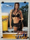 Vintage 2003 Miller Lite Less Filling Sexy Brunette Woman Beer Poster 27 X 18