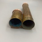 Vintage Engraved Brass Incense Tube Antique Cylindrical Incense Storage