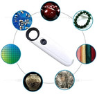 40x Led Magnifier Handheld Loupe Jewelry Glass Magnifying Lens With Light