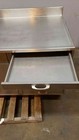 Kewaunee 8  Stainless Steel Lab Casework Sink Bench 2 Faucets Doors   Drawers