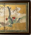 Asian Painted Panel Screen