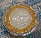 Circus Circus Casino Water Ride Ten Dollar Gaming Token  999 Silver Las Vegas