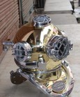 Scuba Deep Diving Divers Helmet Mark V Us Navy Vintage Antique Brass