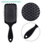 Siquk 6 Pieces Hair Brush Comb Set Paddle Detangle And Black 