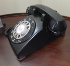10 1954 Black Bell System Western Electric Cd 501 Rotary Telephone Works Great 