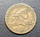 1857  Flying Eagle One Cent Coin  1c  Small Letters
