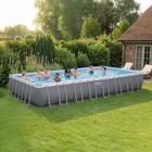 Bestway Power Steel 31 4  X 16  X 52  Above Ground Swimming Pool Set Inflatable