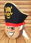 Pirate Coconut Hand Carved Tiki Bar Decor   Bank